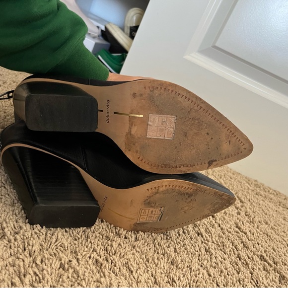 Dolce Vita black snakeskin western bootie - Picture 6 of 6